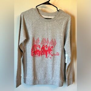 Treasure & Bond Gray Sweatshirt with Red Graphic